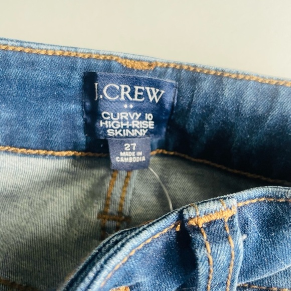 J. Crew Curvy 10” high Rise Skinny NWT - Picture 6 of 9
